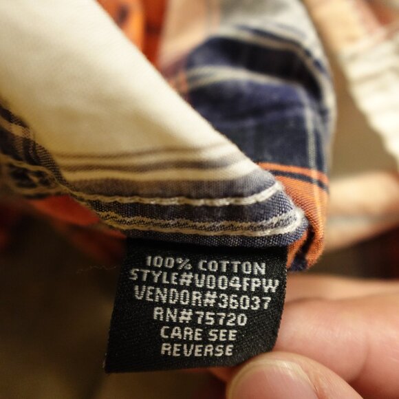 BKE Vintage Plaid Pearl Snap-Button Shirt - Men's Size M - Western Style - Picture 8 of 8